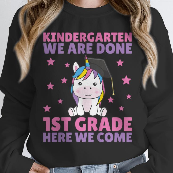 Kids Kindergarten Graduate Unicorn Graduation Unisex Sweatshirt