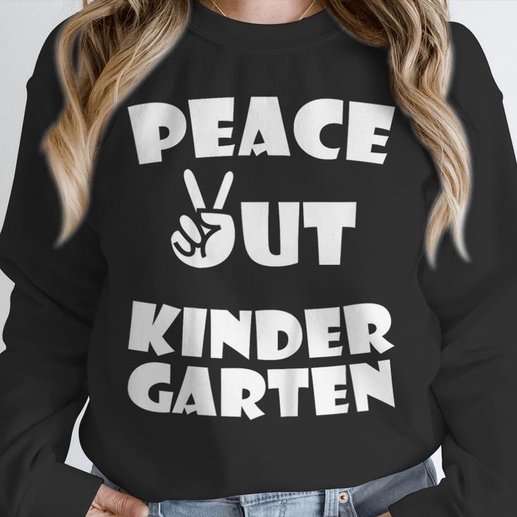 Kids Peace Out Kindergarten For Graduation Unisex Sweatshirt