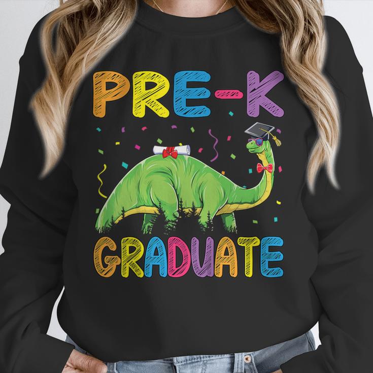 Kids Pre-K Graduate Brontosaurus Dino Pre Kindergarten Graduation Unisex Sweatshirt
