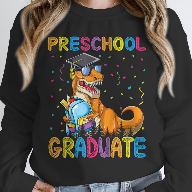 Kids Preschool Graduate Dinosaur Trex Preschool Graduation Unisex Sweatshirt