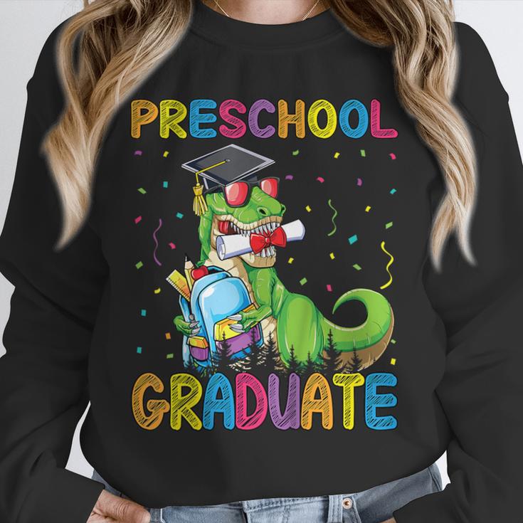 Kids Preschool Graduate T-Rex Dinosaur Preschool Graduation Unisex Sweatshirt