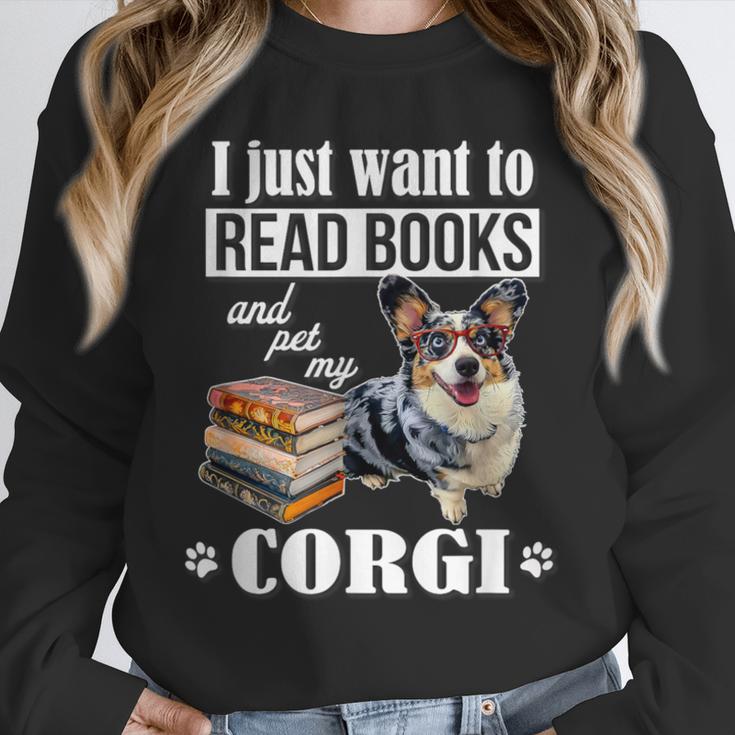 Kids Read Books & Pet My Blue Merle Corgi Lover Unisex Sweatshirt Kids Read Books & Pet My Blue Merle Corgi Lover Unisex Sweatshirt