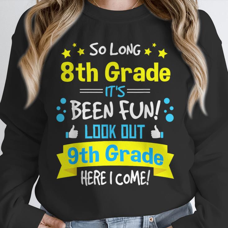 Kids So Long 8th Grade Graduation Here I Come 9th Grade Unisex Sweatshirt