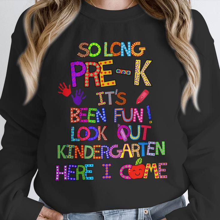 Kids So Long Kindergarten Here I Come Pre-K Graduation Graduate Unisex Sweatshirt