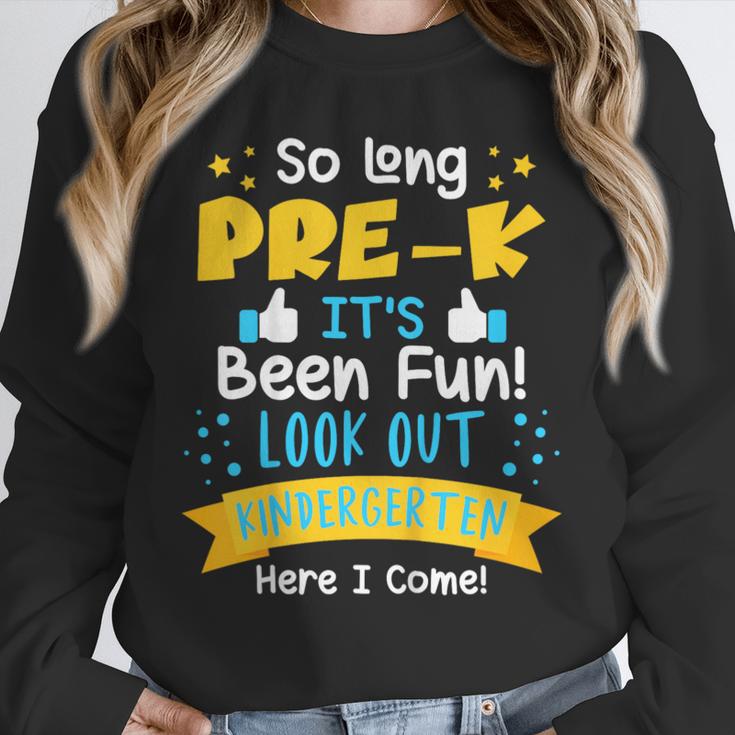 Kids So Long Pre-K Graduation 2025 School Kindergarten Here Come Unisex Sweatshirt