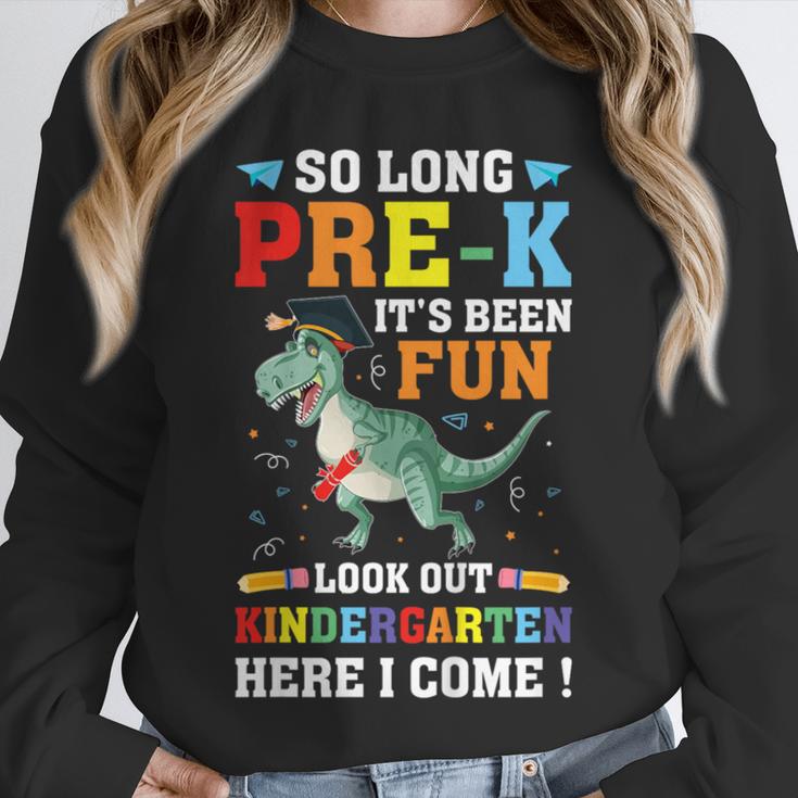 Kids So Long Pre-K Preschool Graduation Kindergarten Here I Come Unisex Sweatshirt