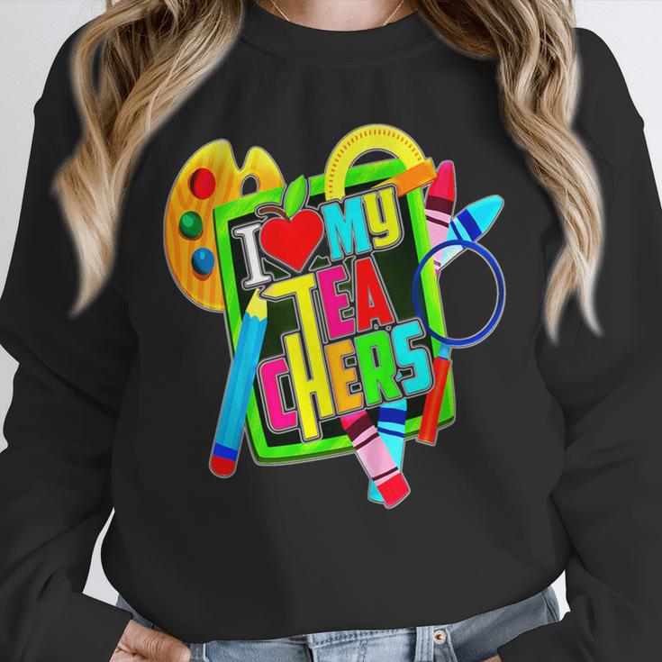 Kids Teens Graduation I Heart My Teachers I Love My Teachers Unisex Sweatshirt
