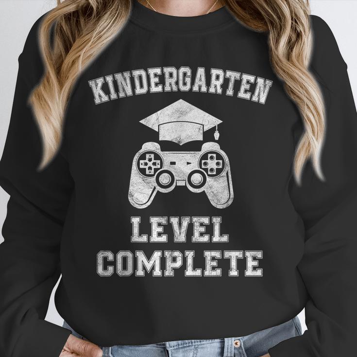 Kindergarten Level Complete Retro Graduation Video Gamer Unisex Sweatshirt