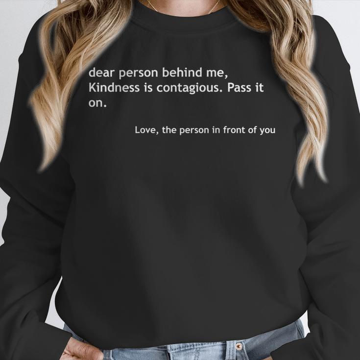 Words Of Kindness On The Back Of Tee Introvert Cute Unisex Sweatshirt