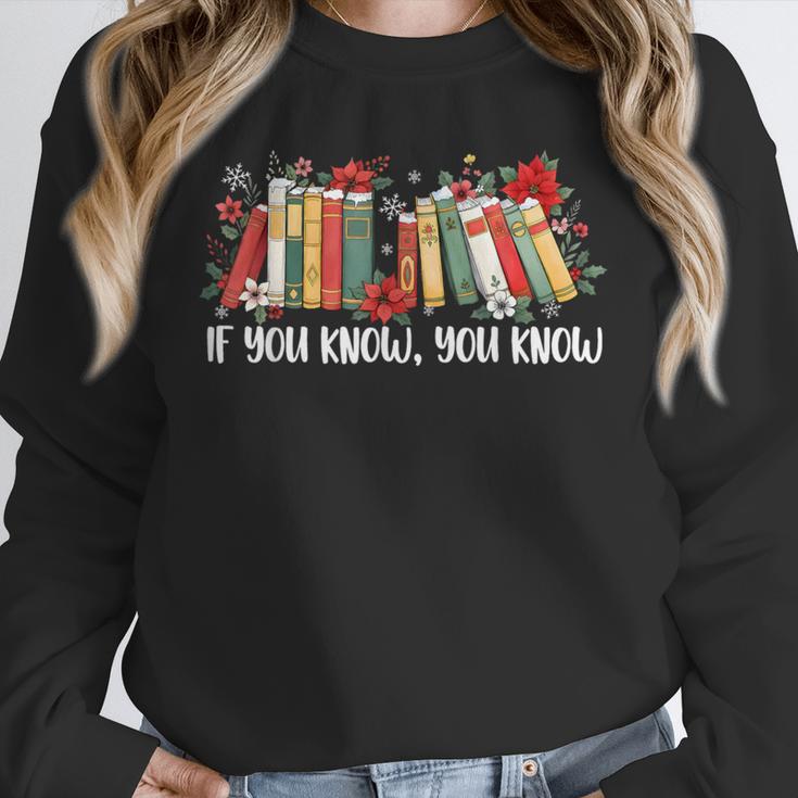If You Know You Know 6 7 Six Seven Meme Floral Book Lover Unisex Sweatshirt