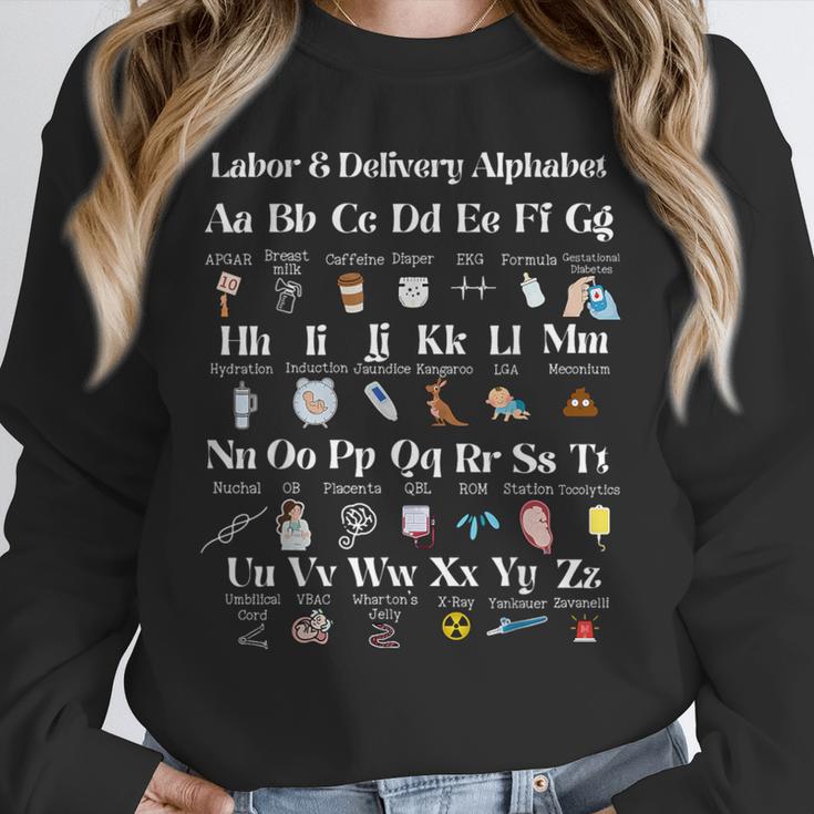 Labor And Delivery Alphabet Nurse New Nurse Graduation Unisex Sweatshirt