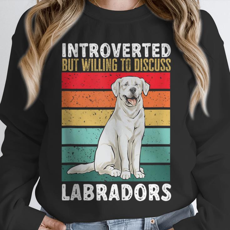 Labrador Retriever Introvert White Lab Unisex Sweatshirt Labrador Retriever Introvert White Lab Unisex Sweatshirt