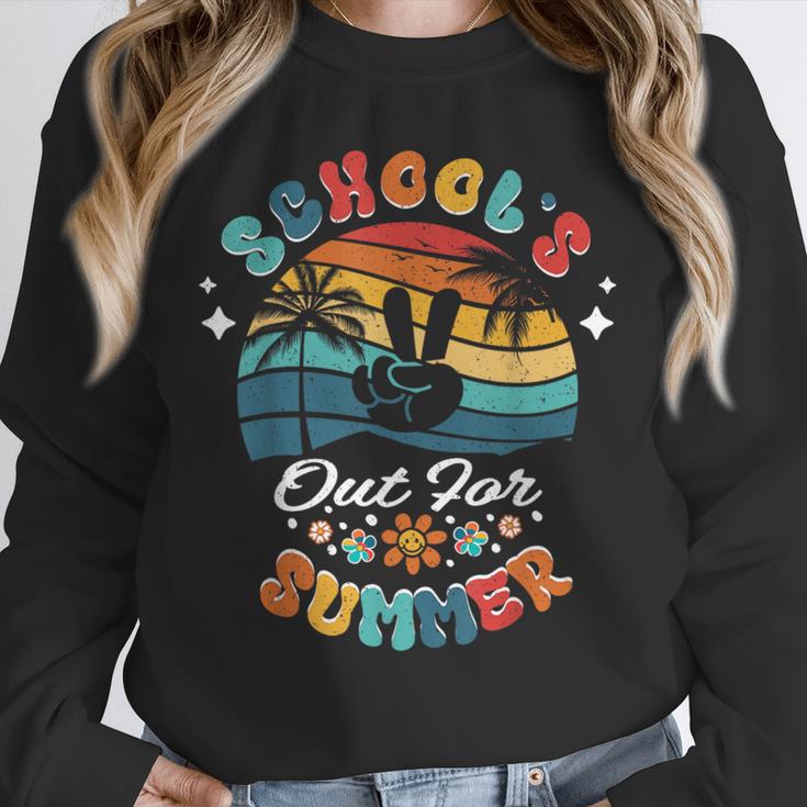 Last Day Of School Groovy Graduation School's Out For Summer Unisex Sweatshirt