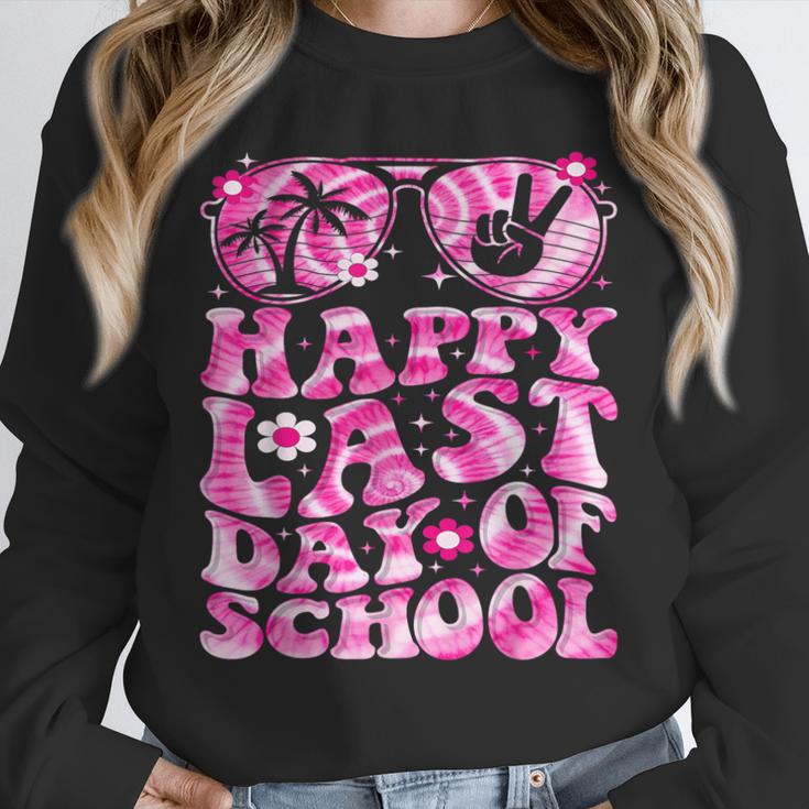 Last Day Of School Teacher Students School Graduation Groovy Unisex Sweatshirt