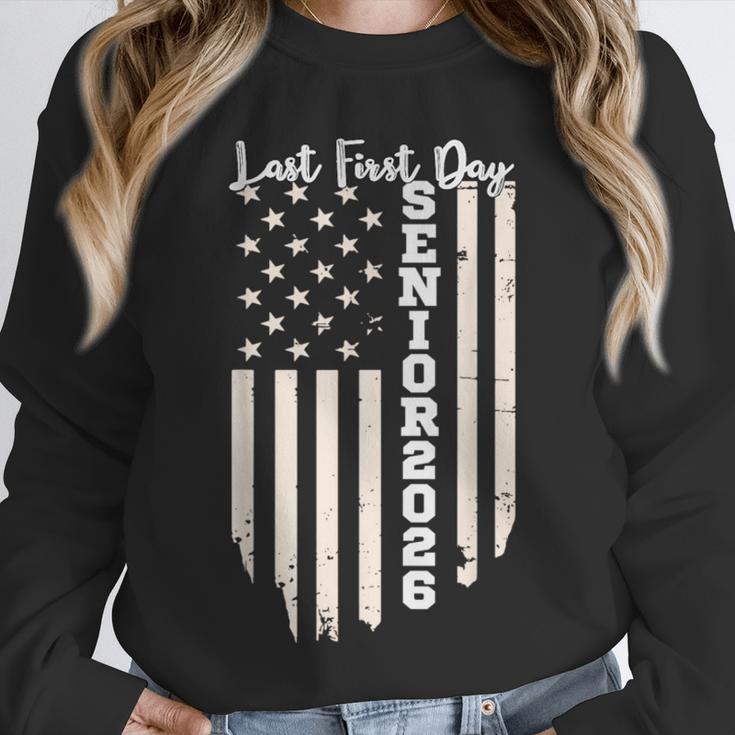 Last First Day Senior 2026 USA Flag Graduation Class Of 2026 Unisex Sweatshirt