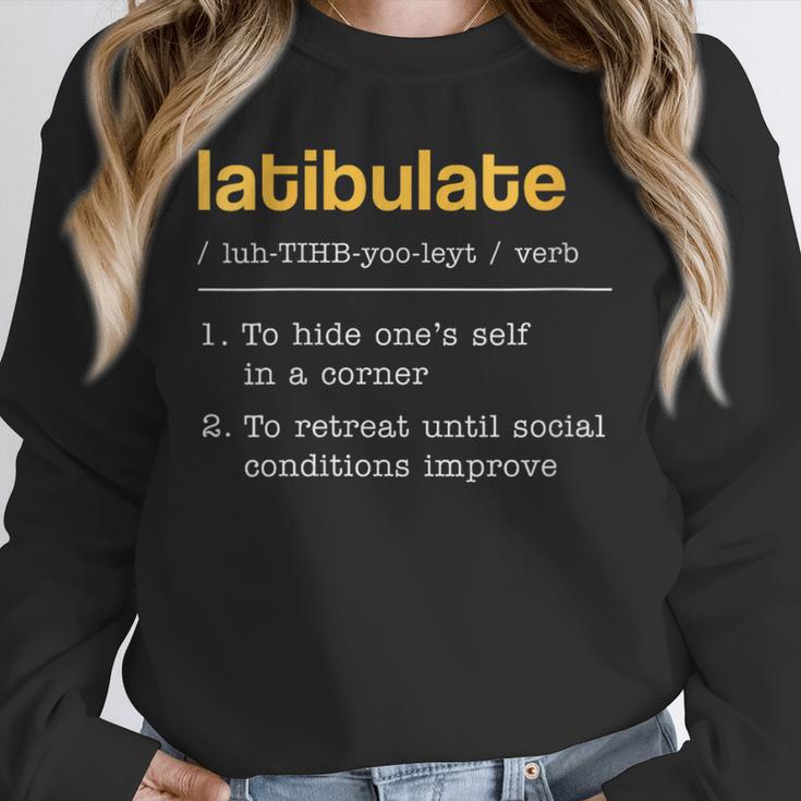 Latibulate Dictionary Definition For Introverts Unisex Sweatshirt Latibulate Dictionary Definition For Introverts Unisex Sweatshirt