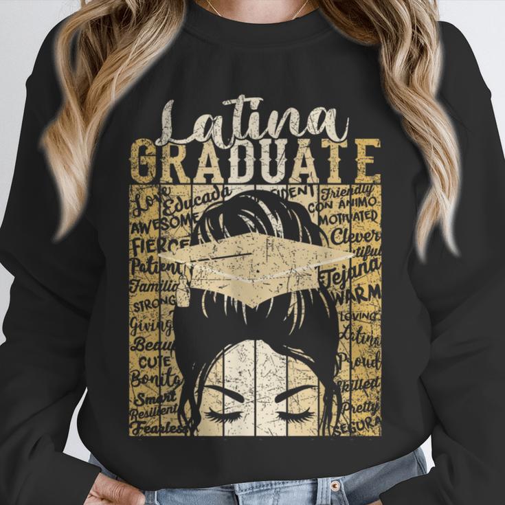 Latina Graduate Educated Powerful Class Of 2024 Graduation Unisex Sweatshirt