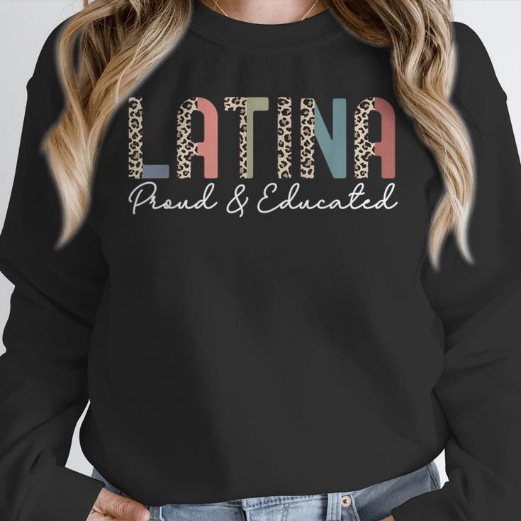 Latina Proud And Educated Powerful Latinas Pride Graduation Unisex Sweatshirt