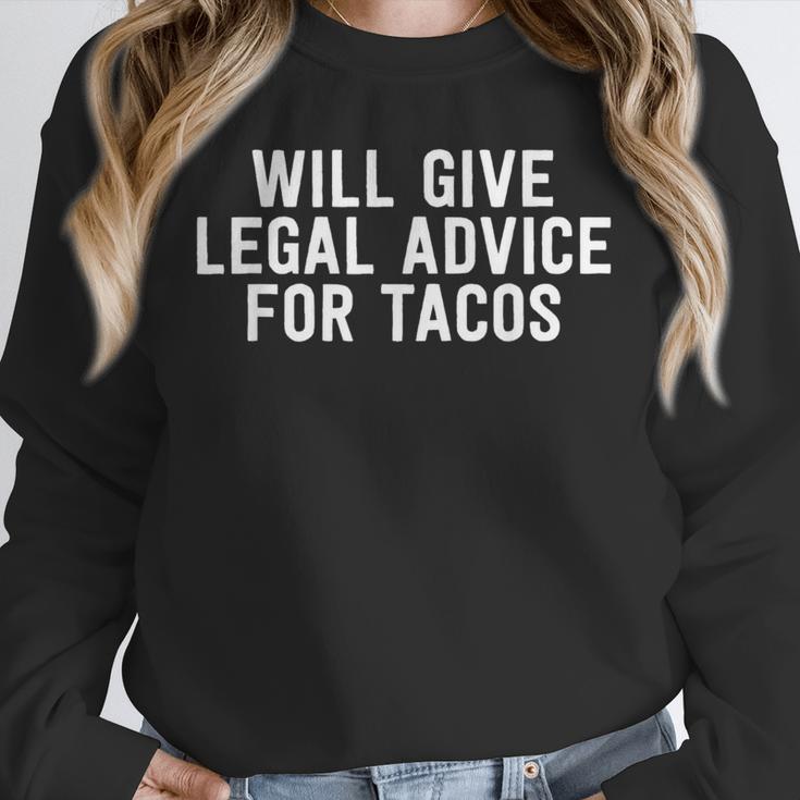 Law School Graduation Will Give Advice For Tacos Unisex Sweatshirt
