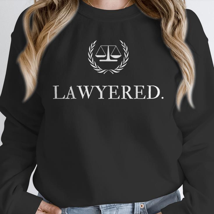 Lawyer Shirt LAWYERED Law Student Graduation Unisex Sweatshirt