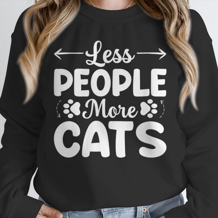 Less People More Cats Introvert's Dream Tee Unisex Sweatshirt Less People More Cats Introvert's Dream Tee Unisex Sweatshirt