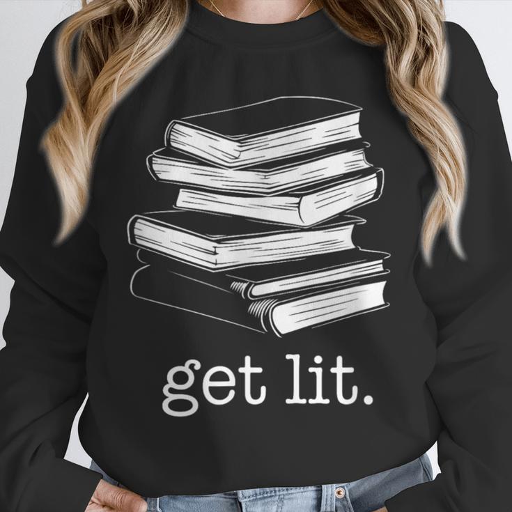 Let's Get Lit Books Unisex Sweatshirt Let's Get Lit Books Unisex Sweatshirt
