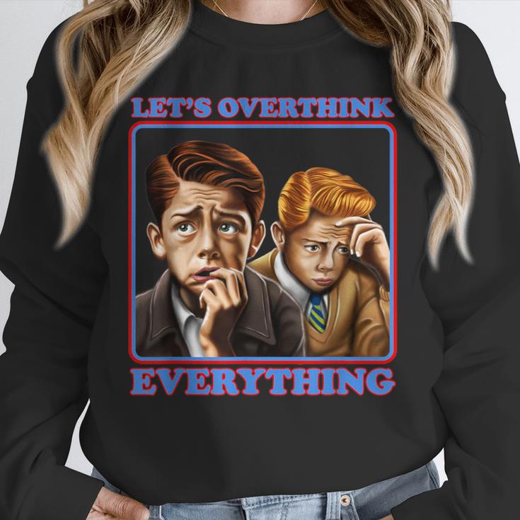 Let's Overthink Everything Shirt Antisocial Introvert Unisex Sweatshirt Let's Overthink Everything Shirt Antisocial Introvert Unisex Sweatshirt