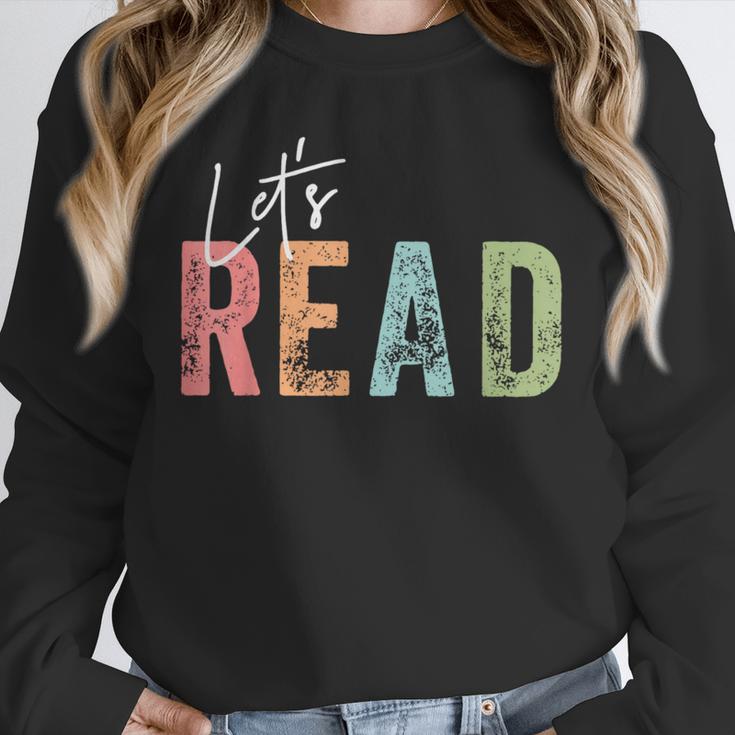 Let's Read Book Nerd Reading Book Lover Librarian Teacher Unisex Sweatshirt Let's Read Book Nerd Reading Book Lover Librarian Teacher Unisex Sweatshirt