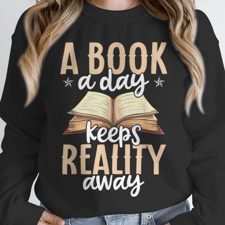 Librarian A Book A Day For Book Lover Reading Library Unisex Sweatshirt