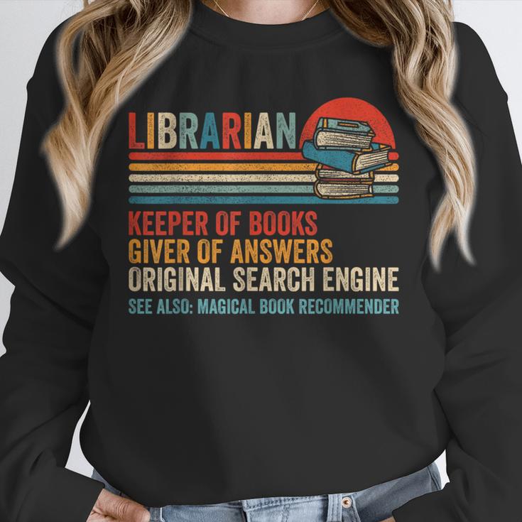 Librarian Definition Book Lover Library Workers Day Unisex Sweatshirt