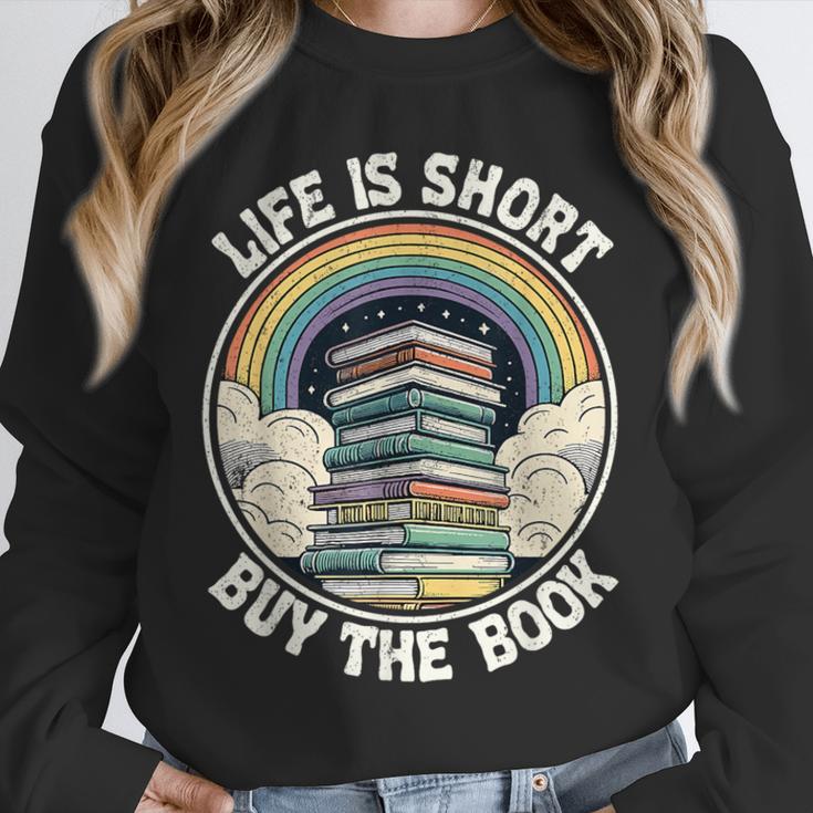 Life Is Short Buy The Book Reading Book Unisex Sweatshirt Life Is Short Buy The Book Reading Book Unisex Sweatshirt
