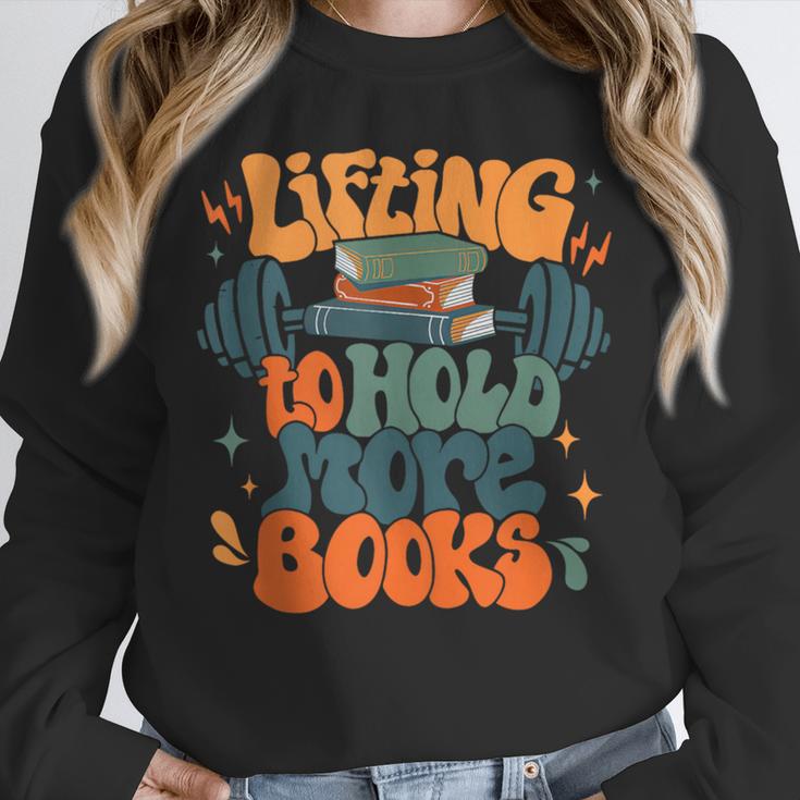 Lifting To Hold More Books Weightlifting Workout Bookish Unisex Sweatshirt