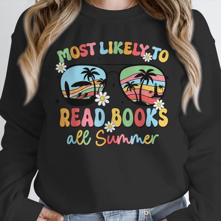 Most Likely To Read Books All Summer Book Lovers Unisex Sweatshirt