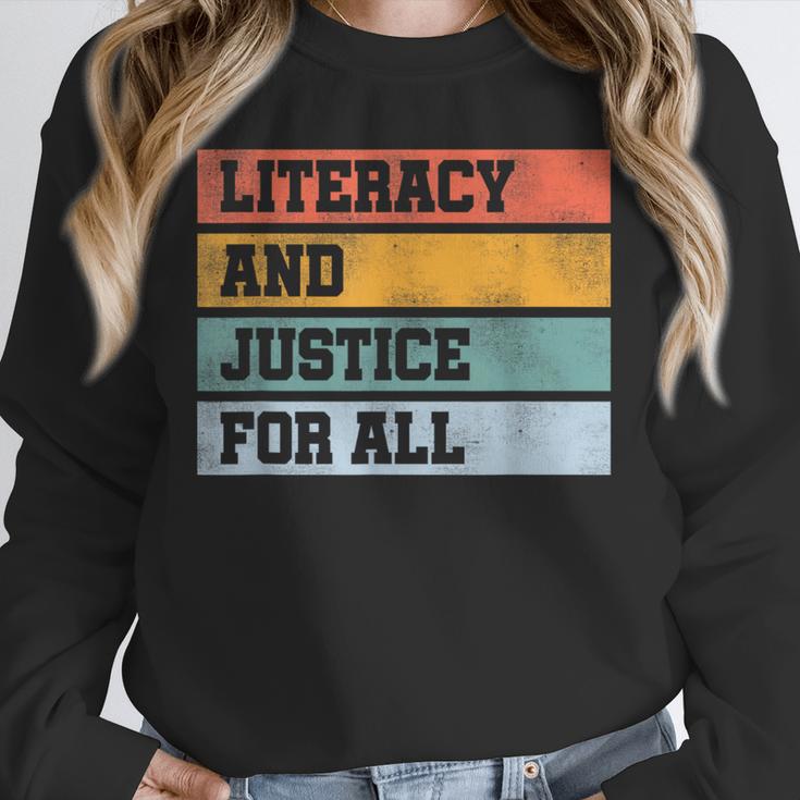 Literacy And Justice For All Stop Book Banning Banned Books Unisex Sweatshirt Literacy And Justice For All Stop Book Banning Banned Books Unisex Sweatshirt