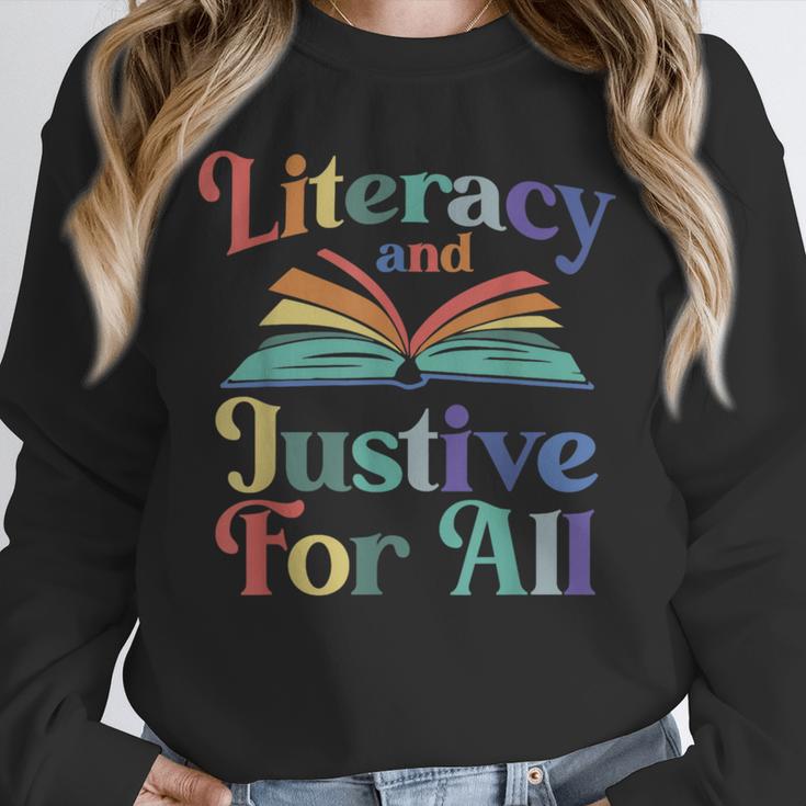 Literacy Justice For All Stop Book Banning Protect Librarian Unisex Sweatshirt Literacy Justice For All Stop Book Banning Protect Librarian Unisex Sweatshirt
