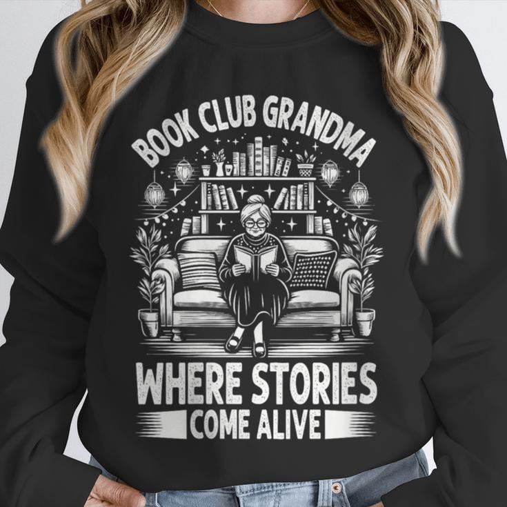 Literary Grandma Reading Club Book Lover Story Enthusiast Unisex Sweatshirt