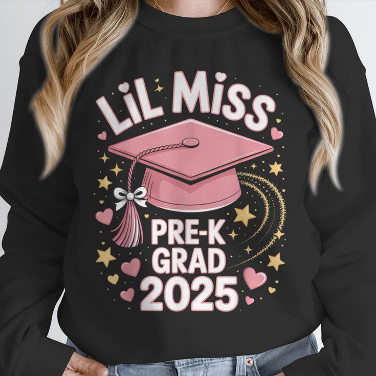 Little Miss Pre-K Grad 2025 Preschool Graduation Girls Kids Unisex Sweatshirt