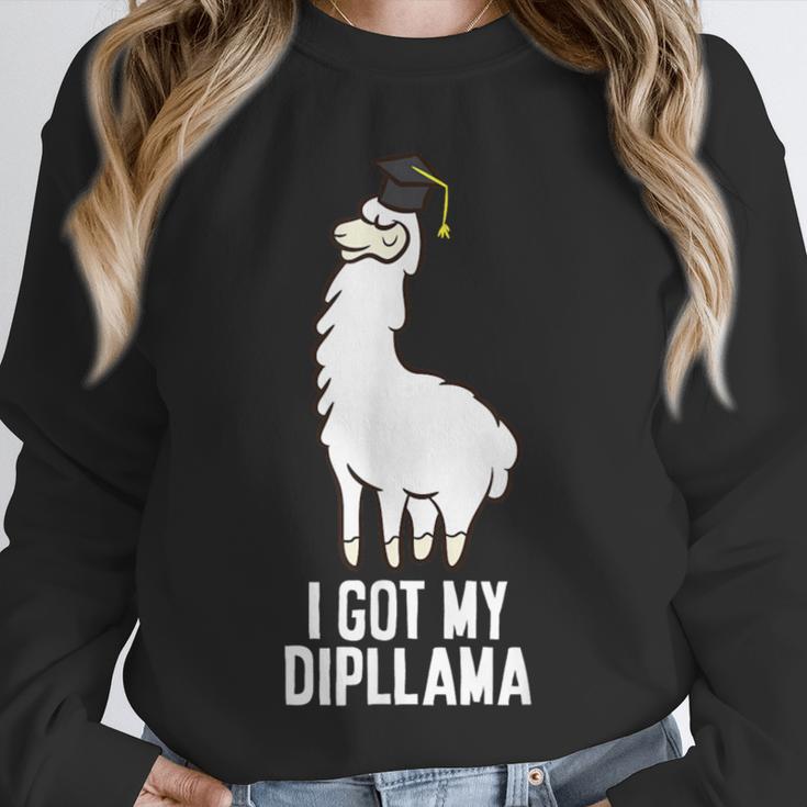 LLama Graduation I Got My Dipllama Cute Llama Unisex Sweatshirt