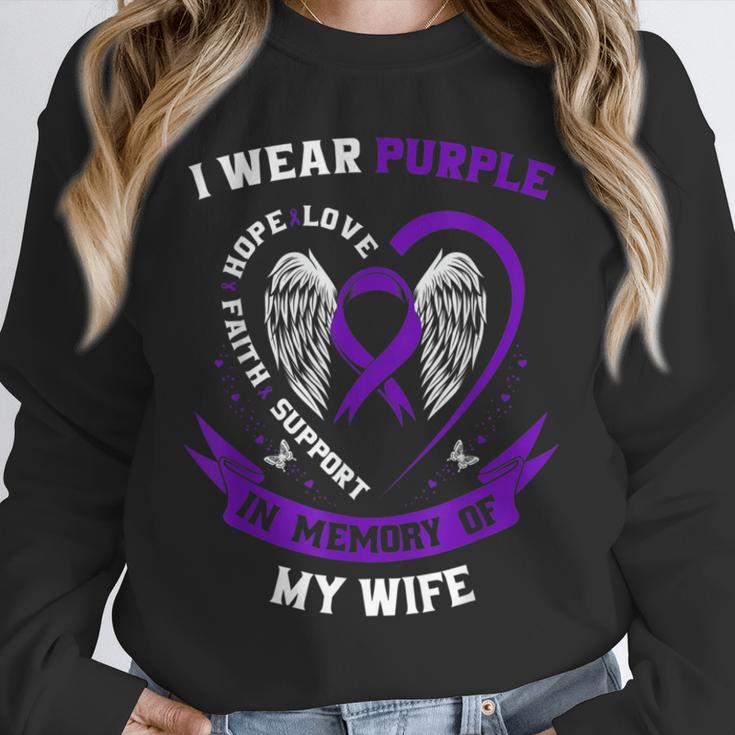 Loss Purple In Memory Of Wife Epilepsy Awareness Men Husband Unisex Sweatshirt Loss Purple In Memory Of Wife Epilepsy Awareness Men Husband Unisex Sweatshirt
