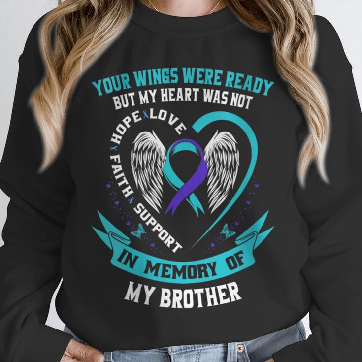 Loss Remembrance In Memory Of My Brother Suicide Awareness Unisex Sweatshirt Loss Remembrance In Memory Of My Brother Suicide Awareness Unisex Sweatshirt