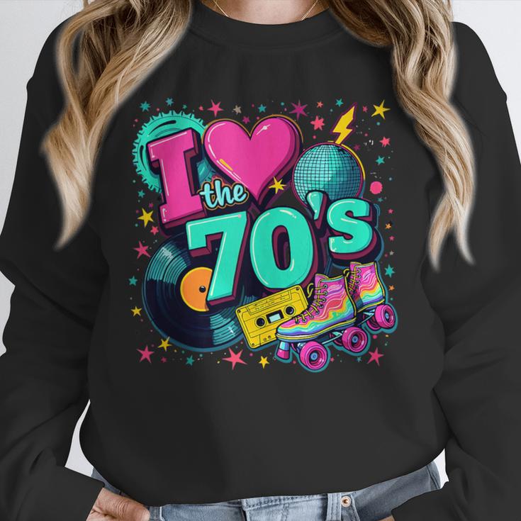 I Love The 70s Retro Cassette Roller Vinyl Disco Nostalgia Unisex Sweatshirt I Love The 70s Retro Cassette Roller Vinyl Disco Nostalgia Unisex Sweatshirt