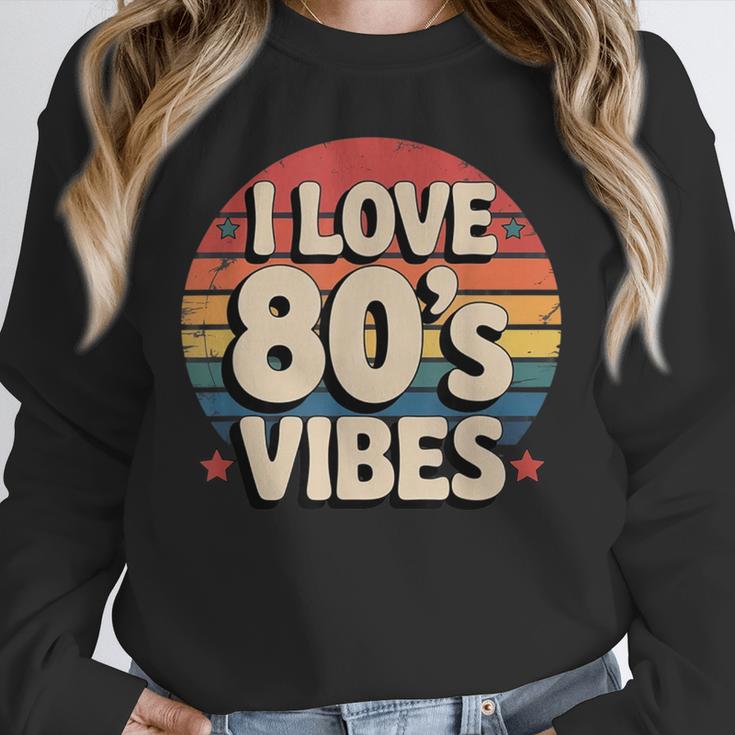 I Love 80’s Vibes Retro 80s Style Vintage Sunset Nostalgia Unisex Sweatshirt