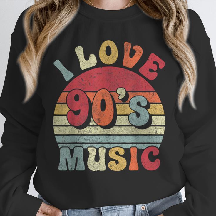 I Love 90's Music Retro Style Nostalgia Cassette 1990s Party Unisex Sweatshirt