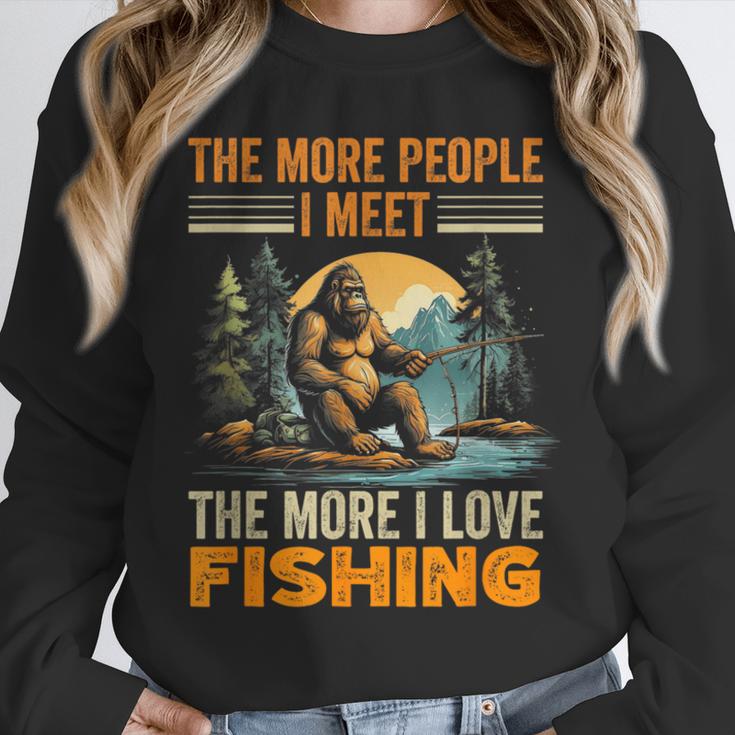 I Love Fishing Bigfoot Fisherman Introvert Sarcastic Unisex Sweatshirt I Love Fishing Bigfoot Fisherman Introvert Sarcastic Unisex Sweatshirt