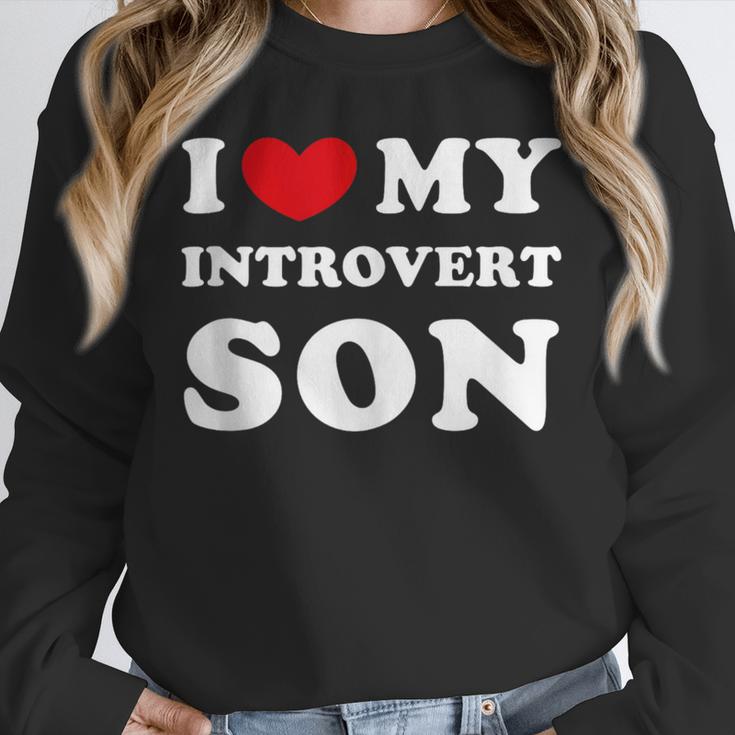 I Love My Introvert Son I Heart My Introvert Son Unisex Sweatshirt I Love My Introvert Son I Heart My Introvert Son Unisex Sweatshirt