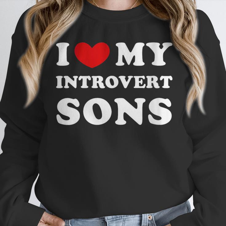 I Love My Introvert Sons I Heart My Introvert Sons Unisex Sweatshirt I Love My Introvert Sons I Heart My Introvert Sons Unisex Sweatshirt