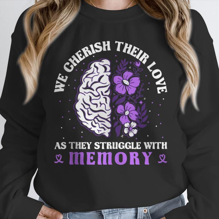 Love And Memory Floral Bain Inspirational Dementia Awareness Unisex Sweatshirt