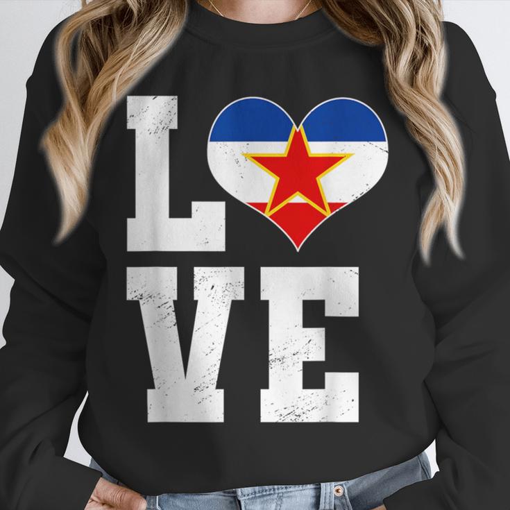 Love Yugoslavia Proud Yugoslav Nostalgia Unisex Sweatshirt