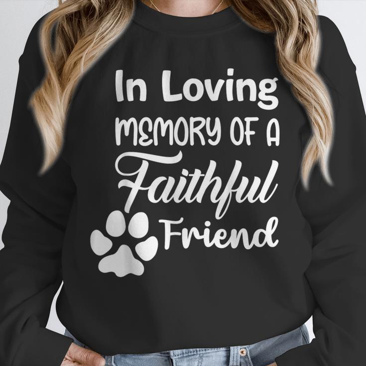 In Loving Memory Of a Faithful Friend Pet Loss Dog Cat Shirt Unisex Sweatshirt