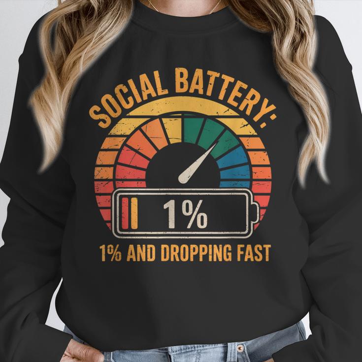Low Social Battery Introvert Energy Unisex Sweatshirt Low Social Battery Introvert Energy Unisex Sweatshirt